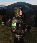 GREEN/BLACK TOUCHPAD PUFFER