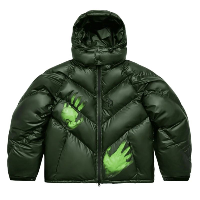 GREEN/BLACK TOUCHPAD PUFFER