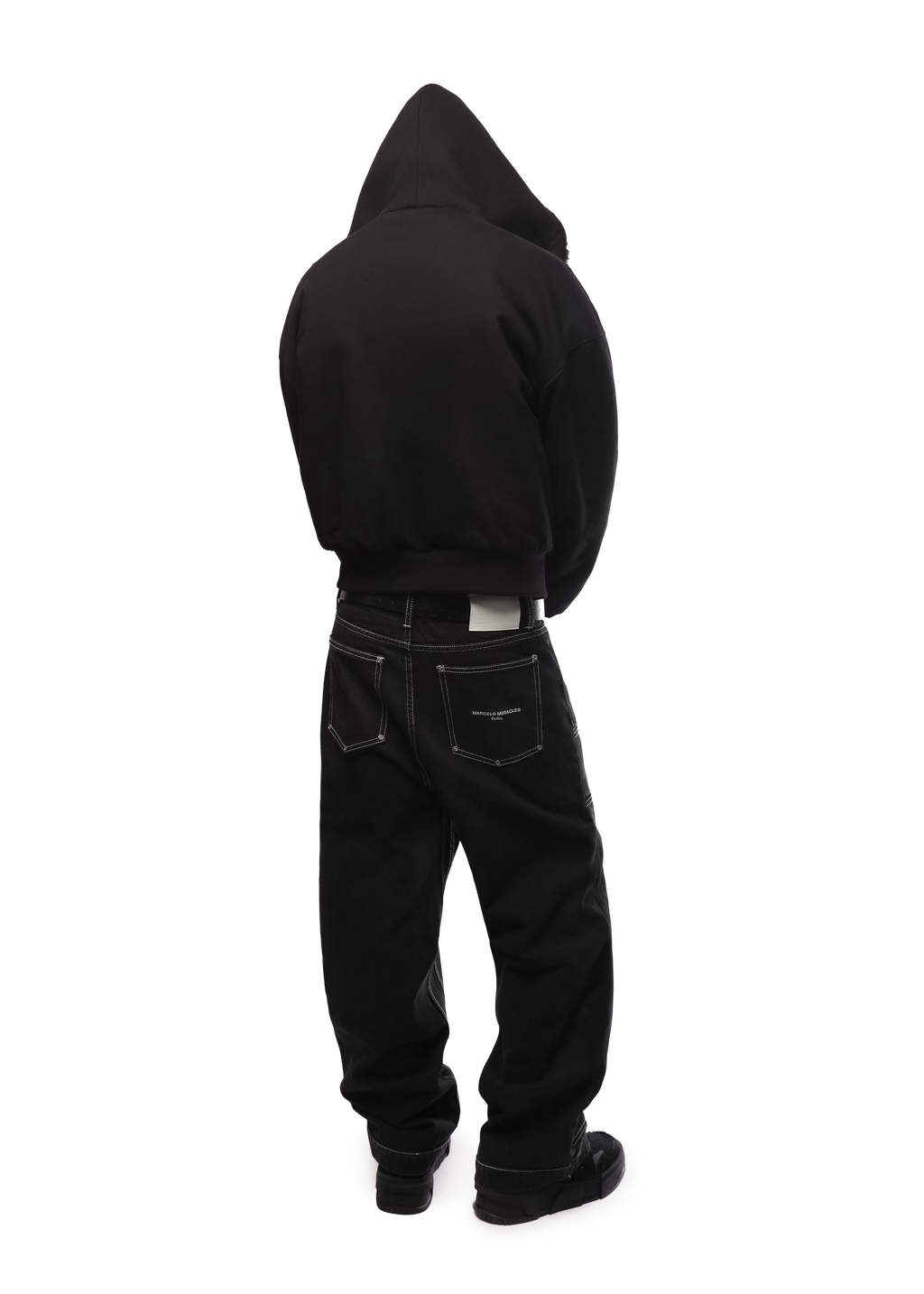 FUR/BLACK 2-SIDED ZIPPER