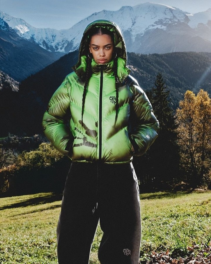 GREEN/BLACK TOUCHPAD PUFFER